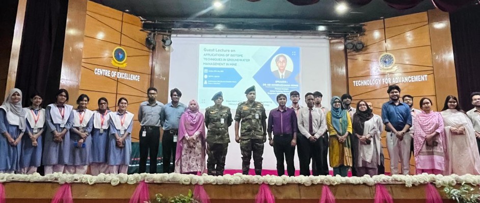 Guest Lecture on “Application Of Isotope Techniques In Groundwater Management In Mine”